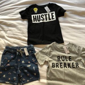 3T boys summer shorts and 2 T-shirt’s